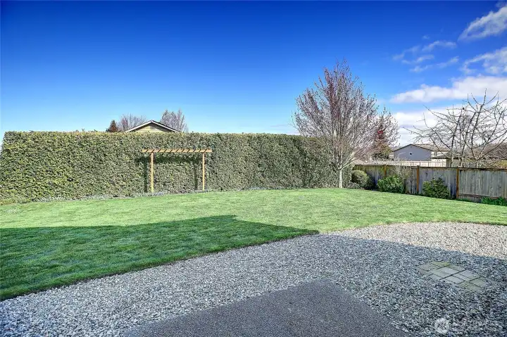 Mature landscaping offers privacy!