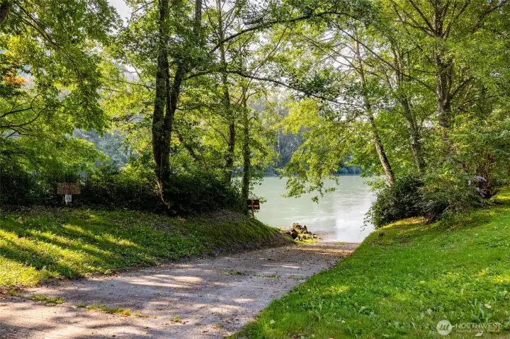 Private community boat launch