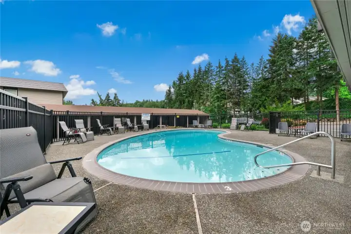 Community pool and Clubhouse area