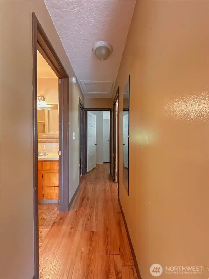 Hallway to bedroom Hallway to bedroom