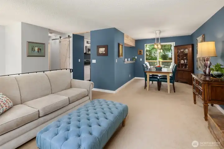 Great space for entertaining - living room flows to dining and slider to rear deck. Kitchen has pass through to keep the conversation going while you cook and chat with friends.