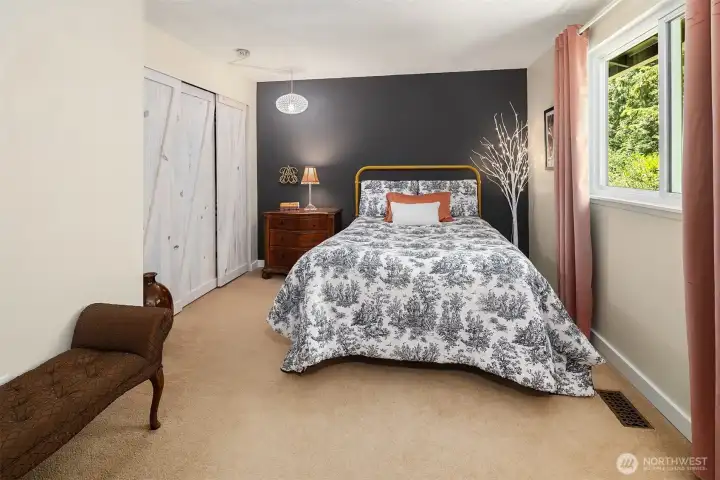 Big closet in this primary bedroom with door to bathroom