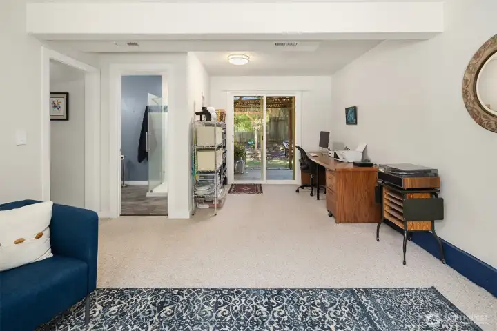 Great flexible space in lower level. This could be a whole unit unto itself.