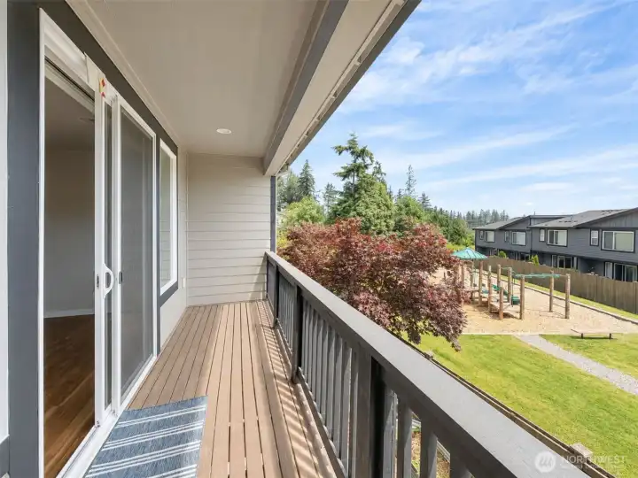 Main floor balcony