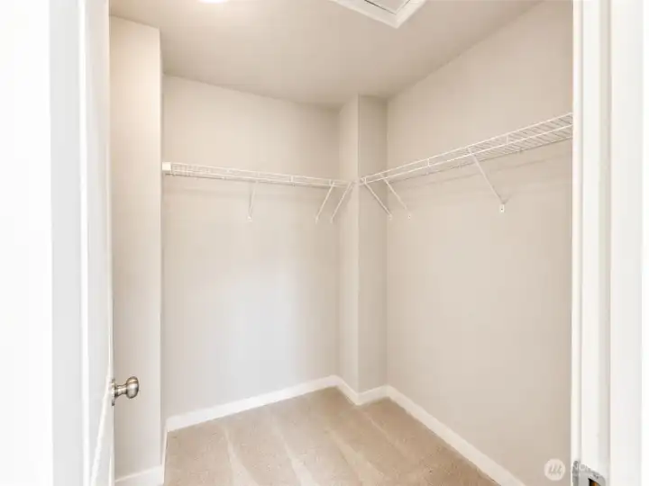 Primary walk in closet