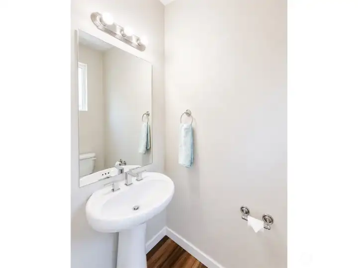Main floor .5 bath