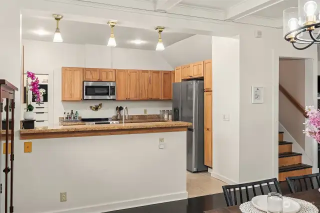 kitchen from dining room