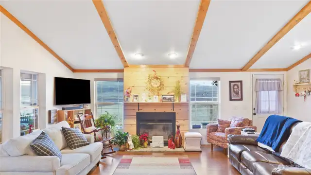 Great and Open Living Room with Access to the Deck!