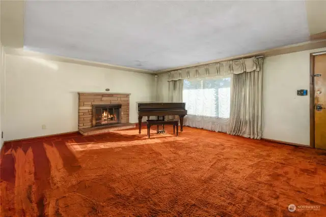 Old carpeting is protecting original hardwood flooring!