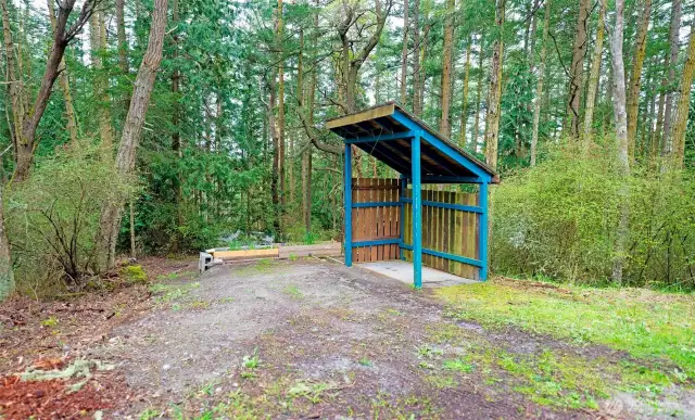 Parking Space and Trailhead to Cabin