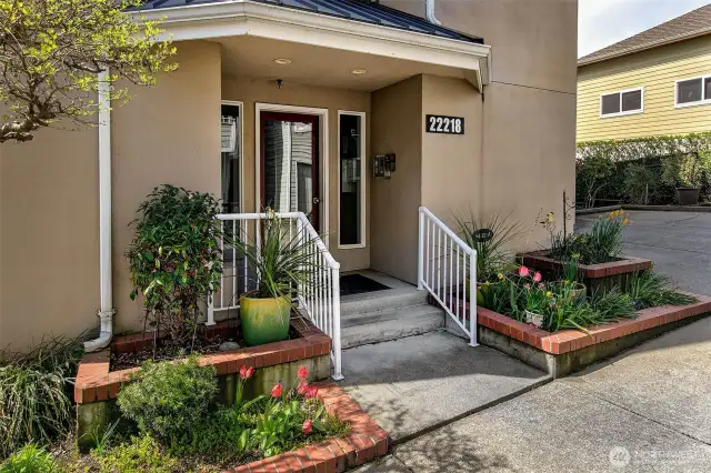 The front door access to The Park Place.