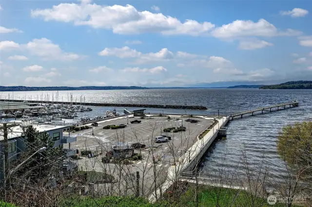 More views looking west to the marina and boardwalk.