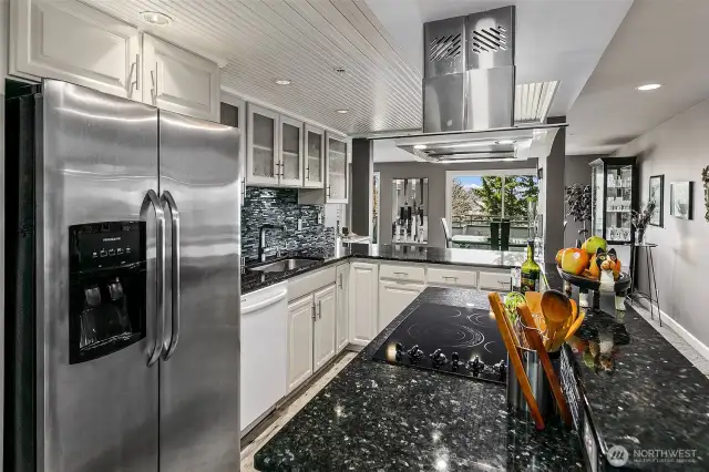 Kitchen has been updated since a remodel was done a few years back.