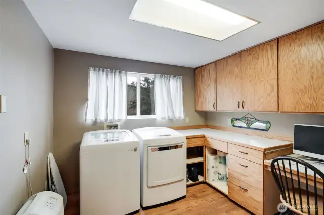 Laundry room with built in desk - crafts or office?