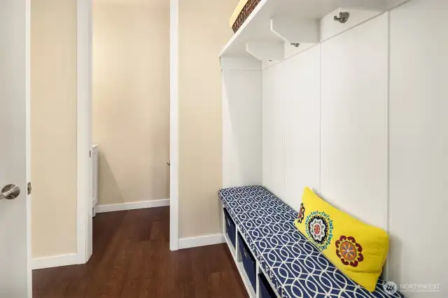 Mud Room & Powder Room off the Garage access