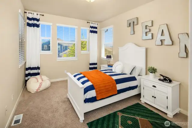 Bedroom 2 with custom closet