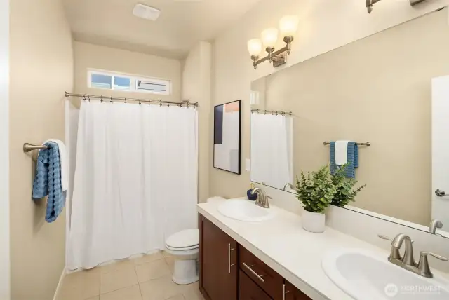 Guest Bath with dual vanities