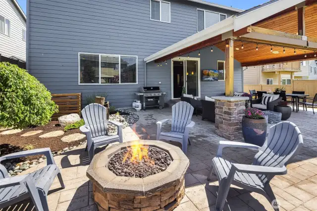 Enjoy late light conversations with guests around the firepit and make smore's