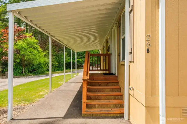 Covered Front entry