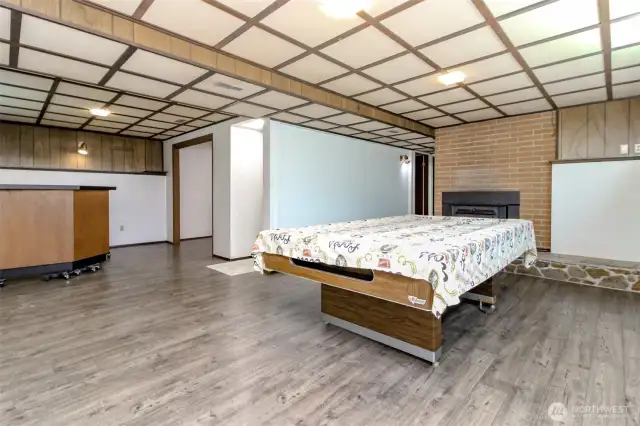 Lower level rec room