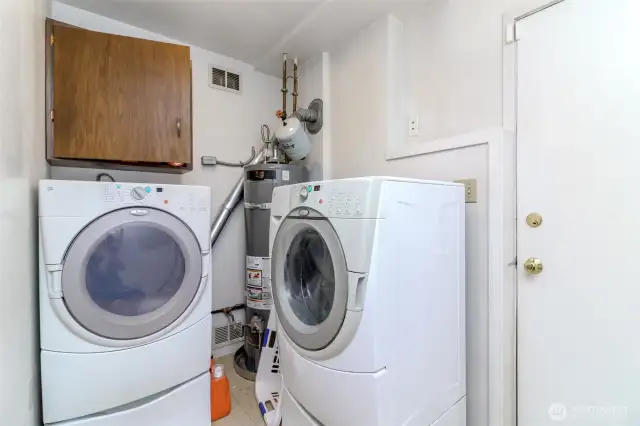 Laundry and 1/2 bath on lower level