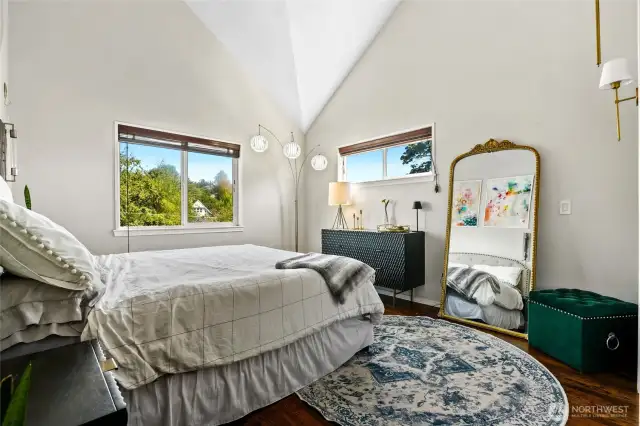 Primary Bedroom with High Ceilings