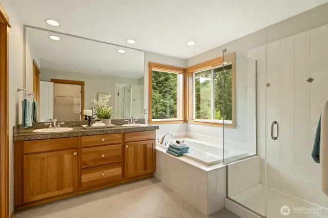 Lots of natural light and a great private place to soak!