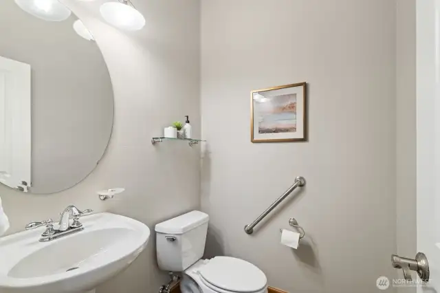 ...and the powder room.