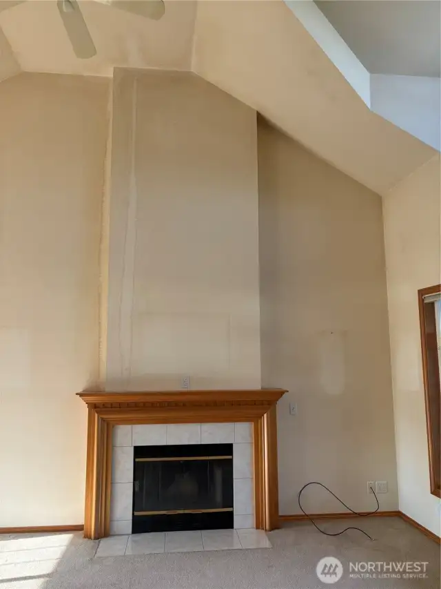 Wood fireplace