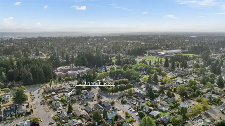 Aerial Perspective Showcasing Close Proximity to UPS