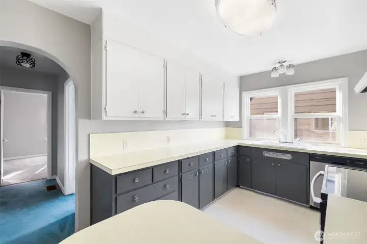 Kitchen with Abundant Cabinet Space and All Appliances Included