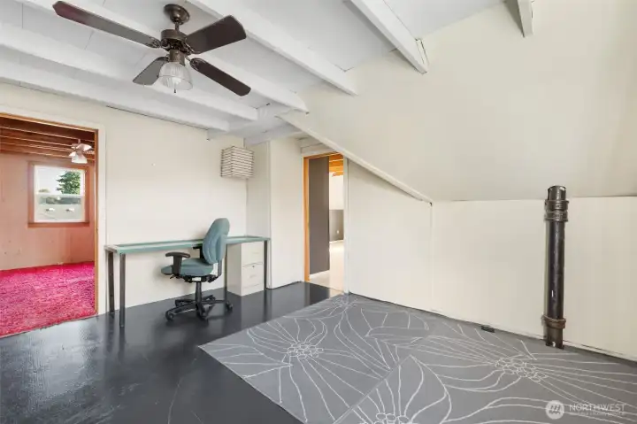 Upstairs Landing Offers Ideal Office or Play Nook