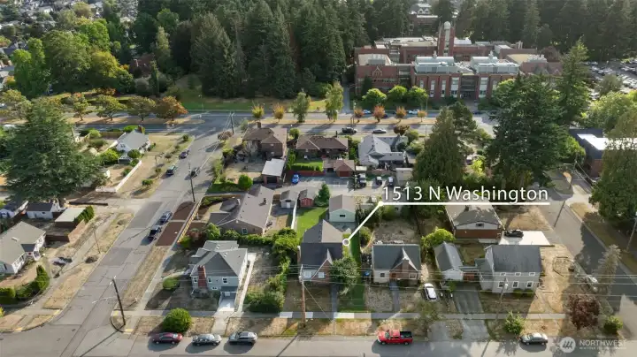 Aerial Photo shows off location to UPS