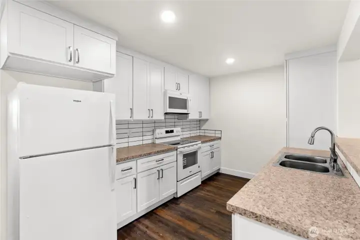 All kitchen appliances are included with the home and are ENERGY STAR® rated!