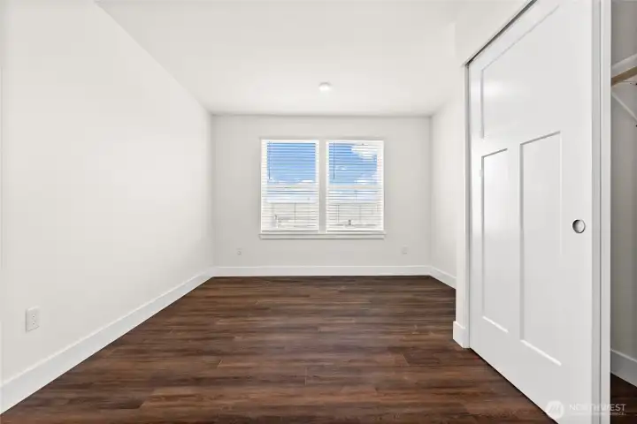 Pictured here is the first bed on the second floor of the home!