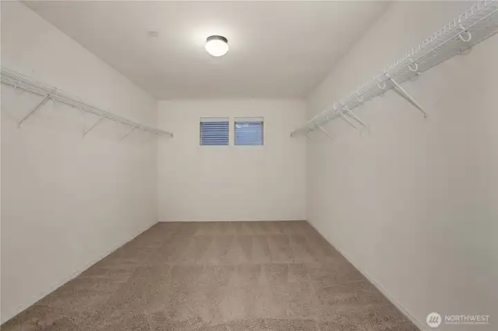 Primary Suite LARGE walk-in closet