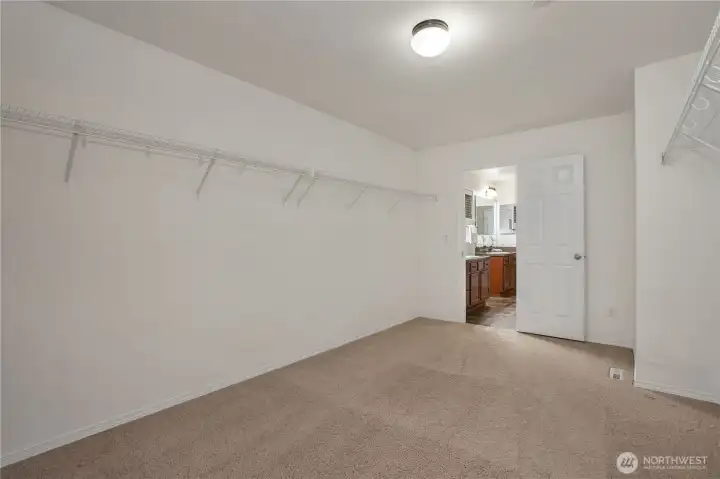 Primary Suite LARGE walk-in closet