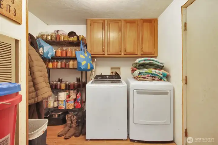 Laundry room off the kitchen