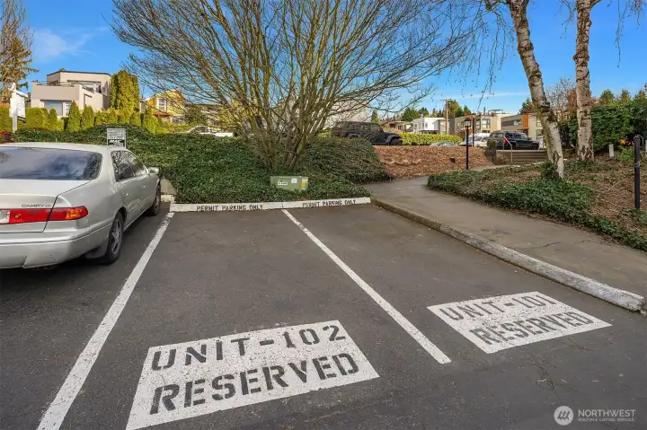 Uncovered Reserved Parking Space