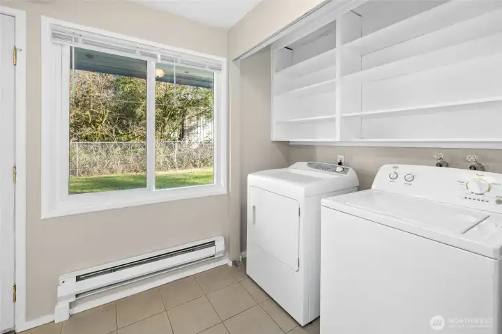 Washer and Dryer included.