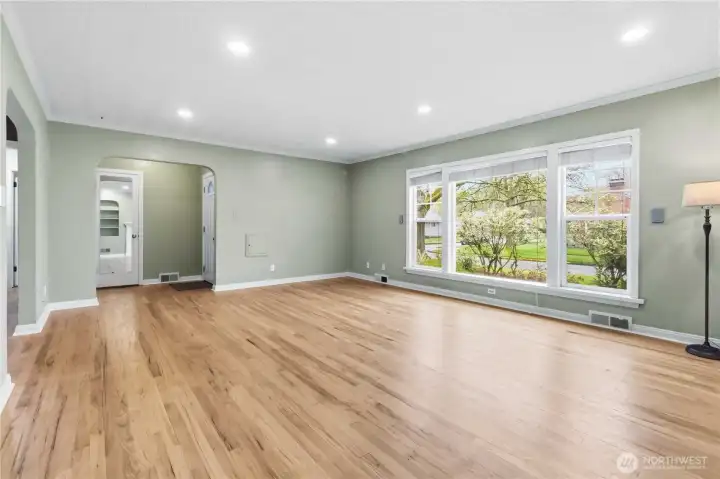 Living room and front door