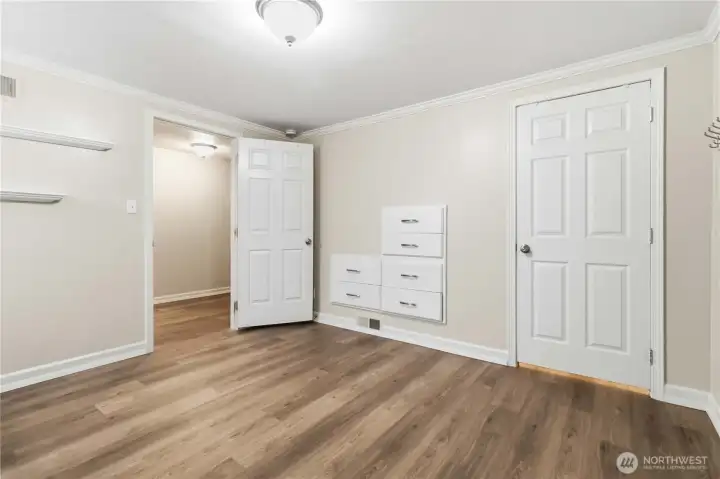 Basement bedroom