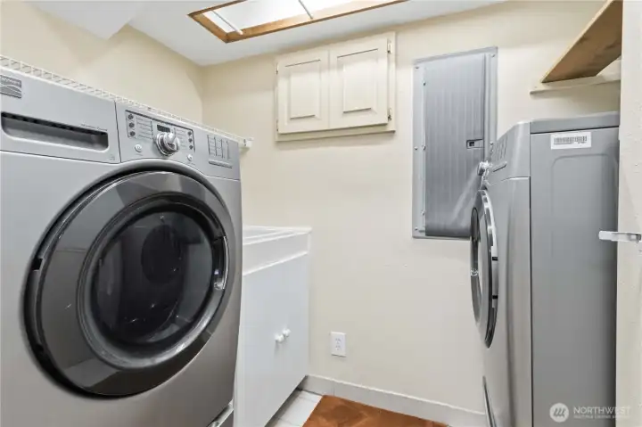 Laundry room with sink