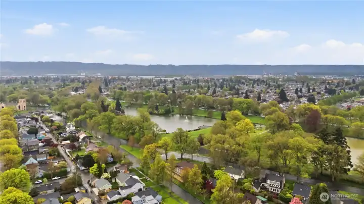 Located near Lake Sacajawea