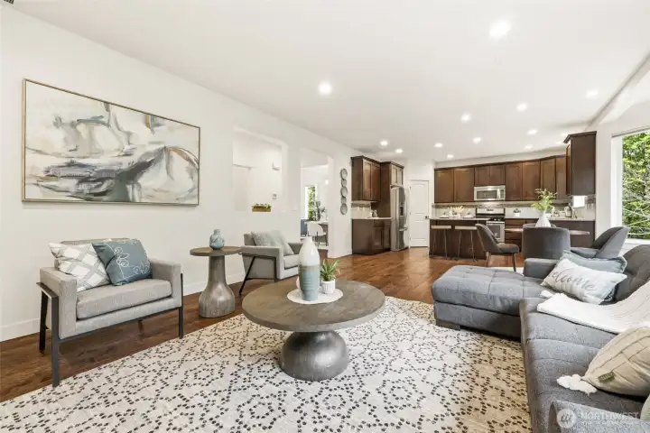 Recreational Living Room and Kitchen