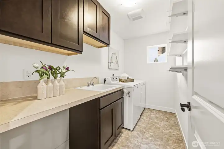 Upstairs utility room