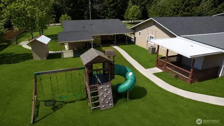 lawn has been digitally enhanced