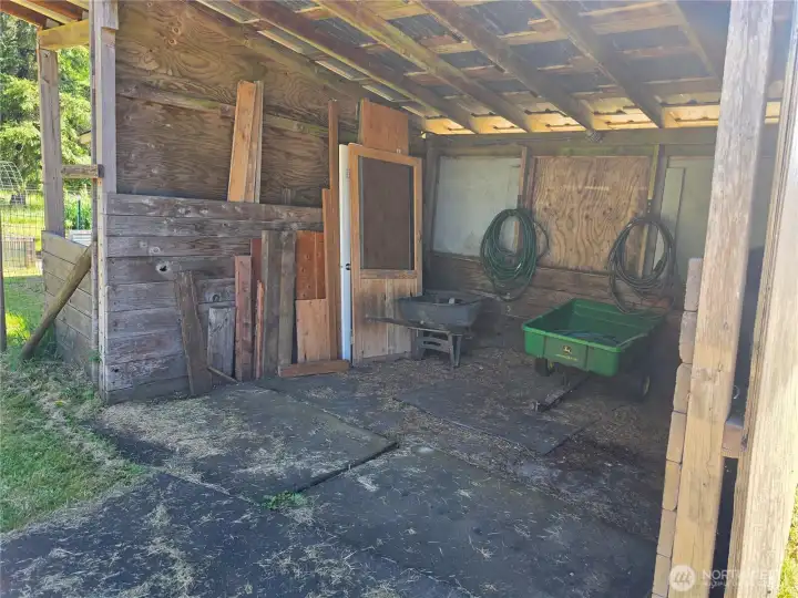 Maybe horse stalls?