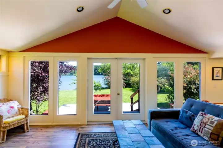 Great room with den