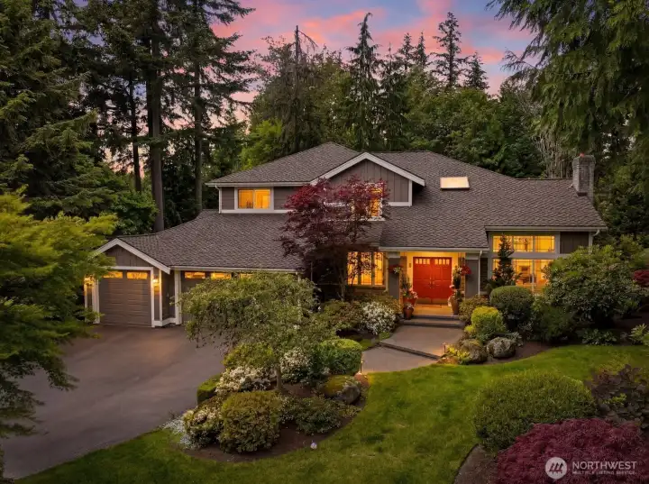 Located in one of Woodinville’s most sought-after communities, Lake of the Woods, this beautifully remodeled residence offers approximately 3,410* square feet of refined living space on a spectacular professionally landscaped corner lo toward the end of a dead end street.